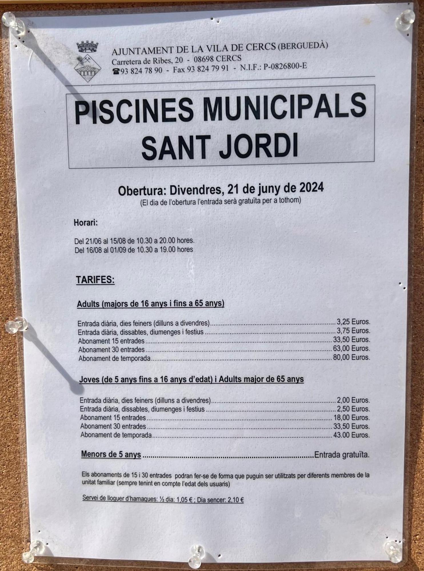 Apartament Acollidor Al Bergueda 6P Sant Jordi de Cercs Eksteriør billede